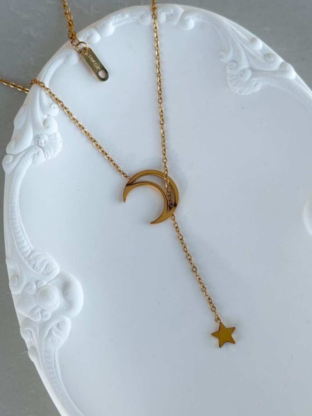 SKU0552 Retro Gold Astrology Women‎ Minimalist Pedant Necklace + gift bag